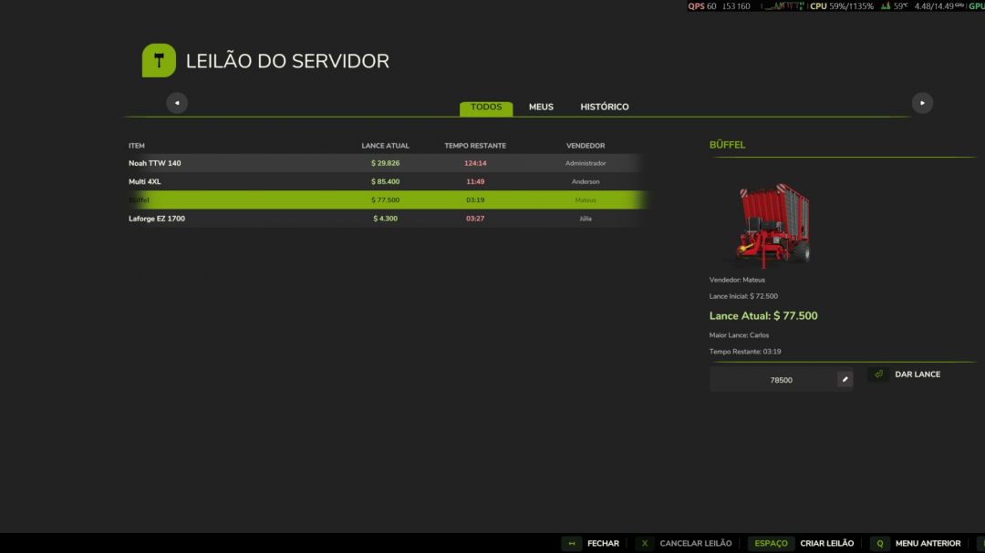 Server Auction V1.3.3