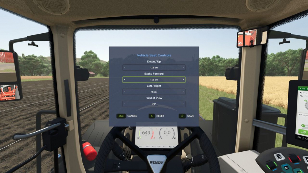Vehicle Seat Controls V1.0