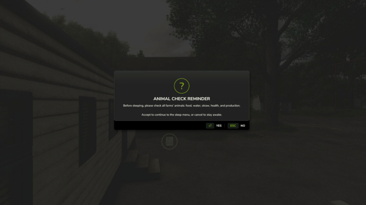 fs25-mods, Animal Check Reminder V1.0
