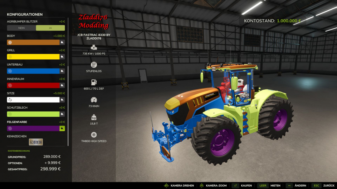 JCB Fastrac 8330 Edit V1.0