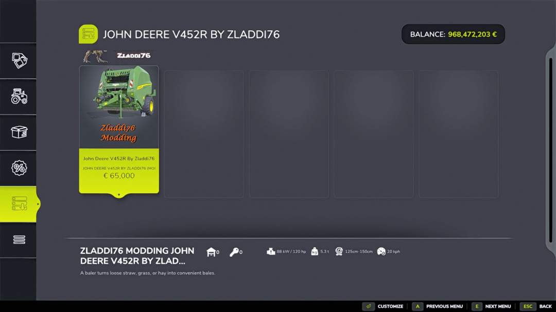 John Deere V452RE V1.0