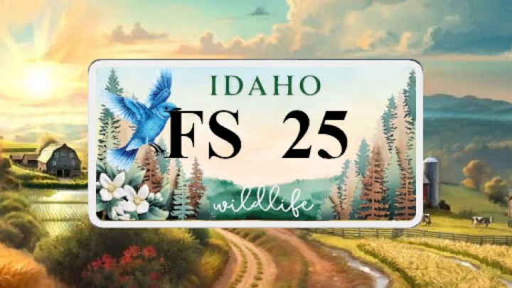 fs25-mods, Idaho Wildlife License Plate V1.0