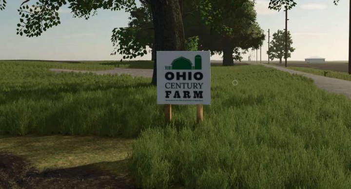 fs25-mods,  Ohio Century Farm Driveway Sign v1.0