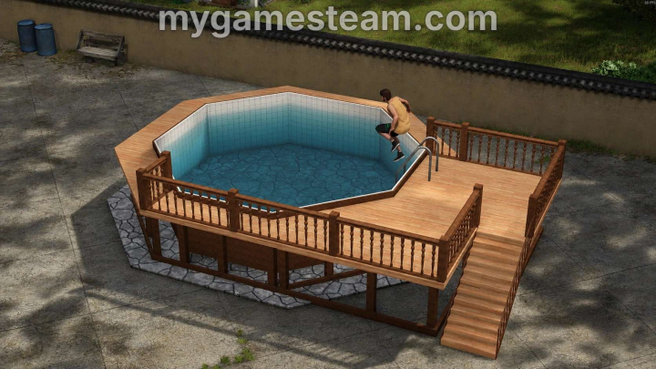 fs25-mods,  Wooden Pool Deck V1.0