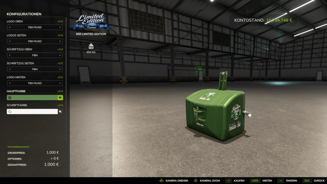 Limited Edition Weight Pack v1.0