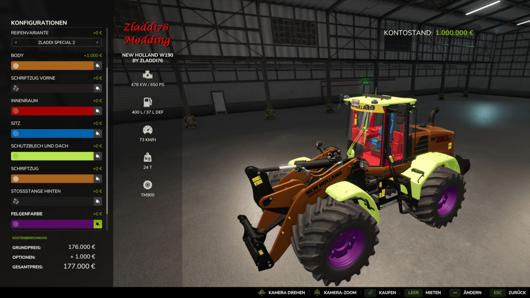 New Holland W190 Edit V1.0