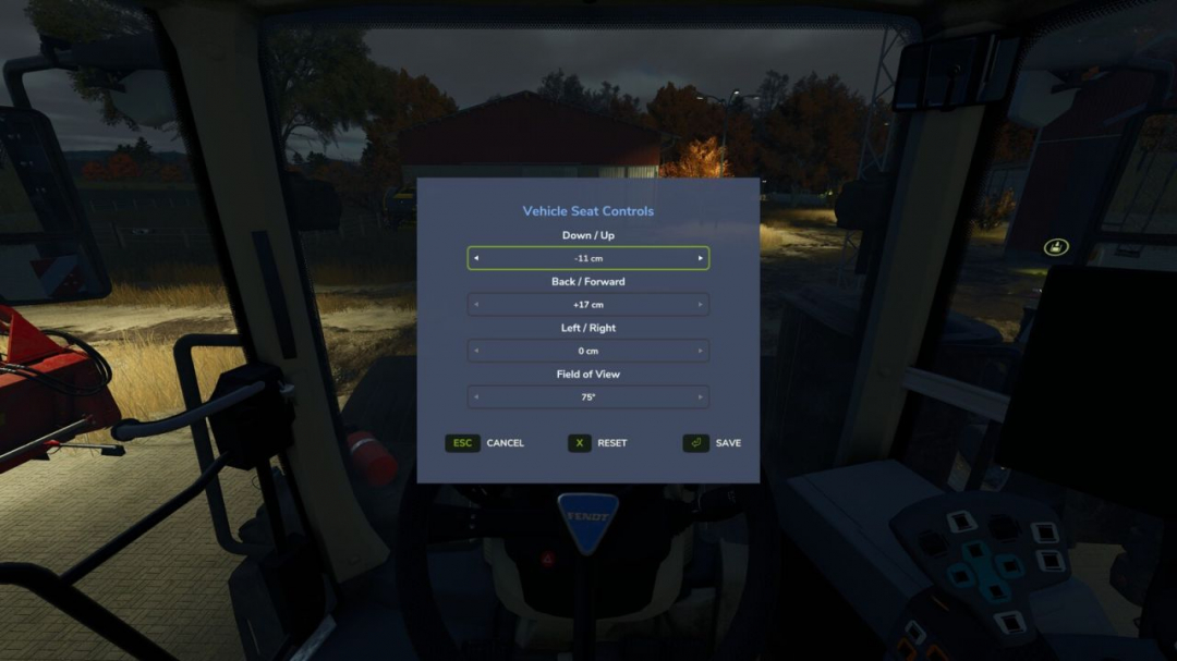 Vehicle Seat Controls V1.0.0.1