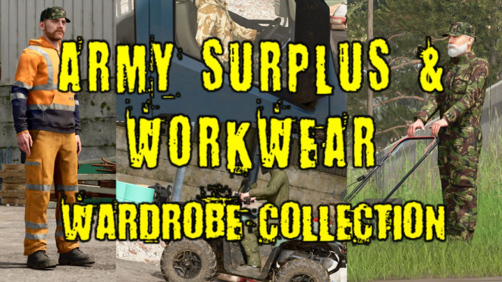 fs25-mods, Army Surplus & Workwear Wardrobe Collection V1.0.0.2