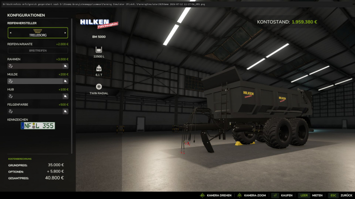 fs25-mods, Hilken BM 5000 v1.0