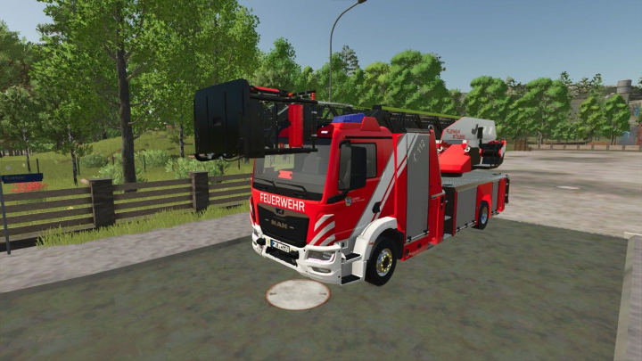 fs25-mods, MAN Rosenbauer DLK 23/12 from the Mittelberg fire department V1.0