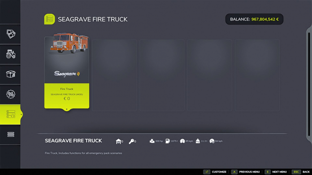 FireTruck Seagrave V1.0