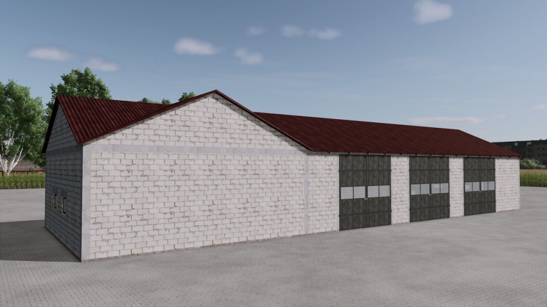 Halls Made Of White Concrete Blocks V1.0