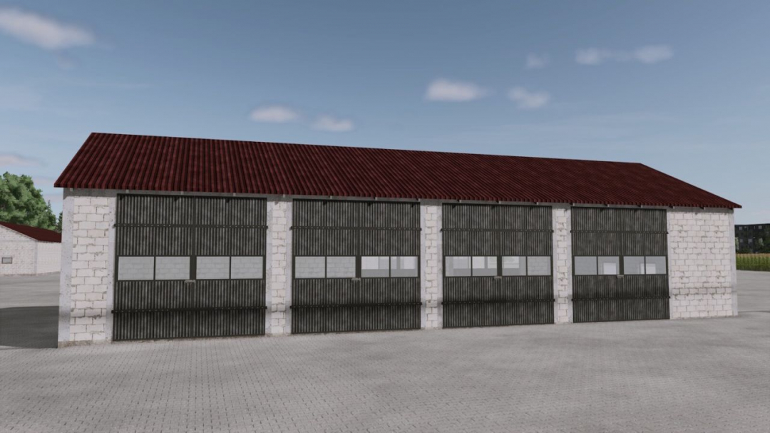 Halls Made Of White Concrete Blocks V1.0