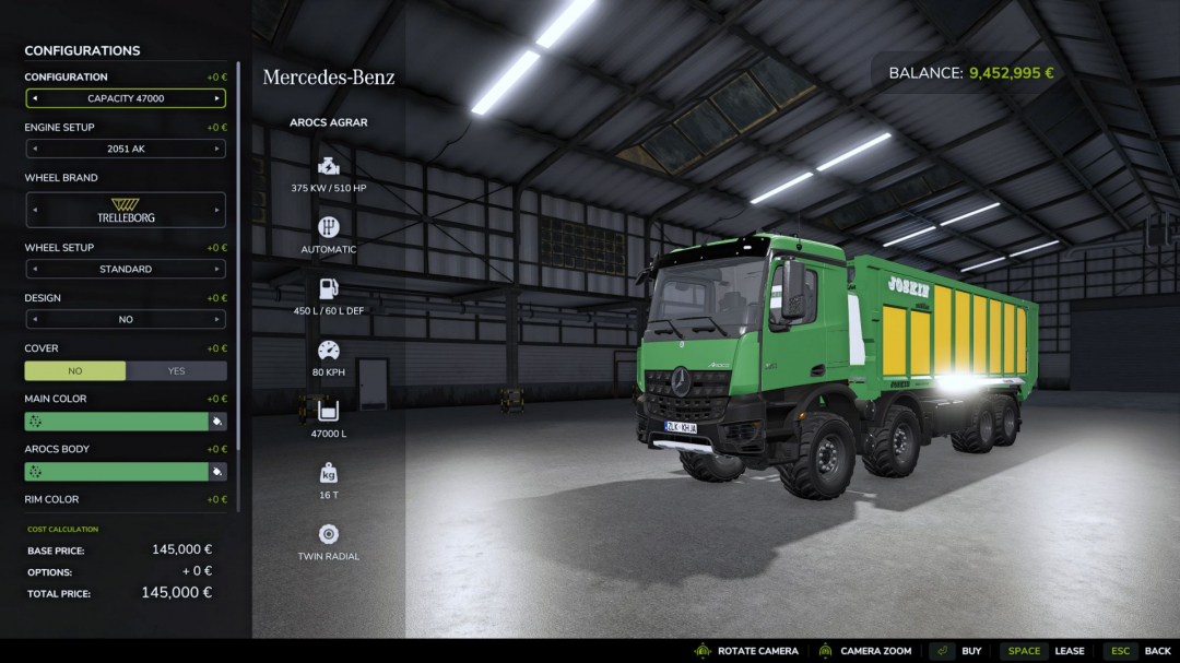 Mercedes Benz Arocs Agrar V1.0.0.1