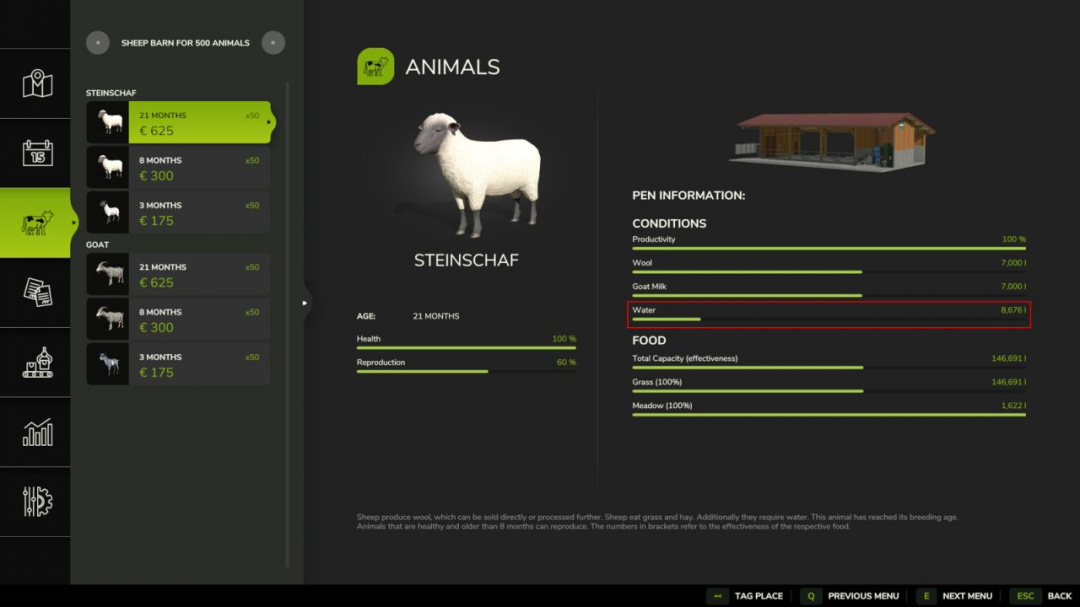 Sheep Barn For 500 Animals V1.0