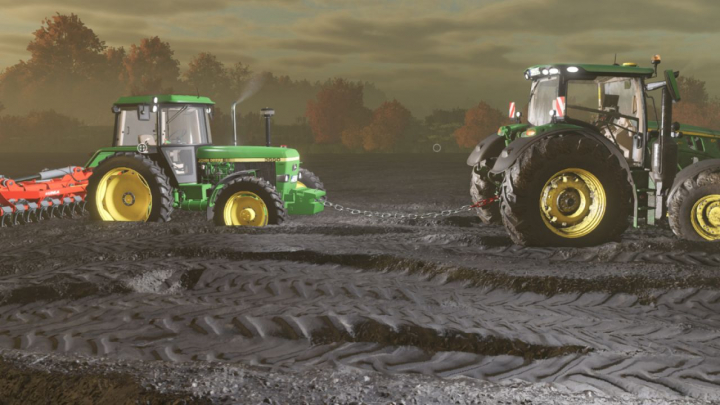 fs25-mods,  Tow chain with tractor storage V1.0.0.4