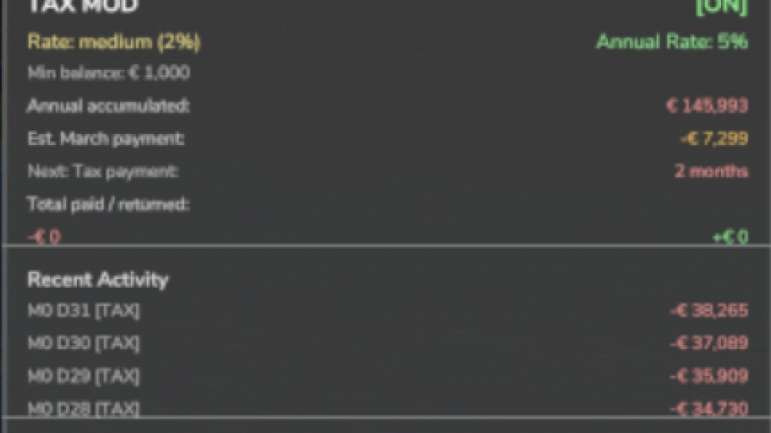 Tax Mod V1.1.5