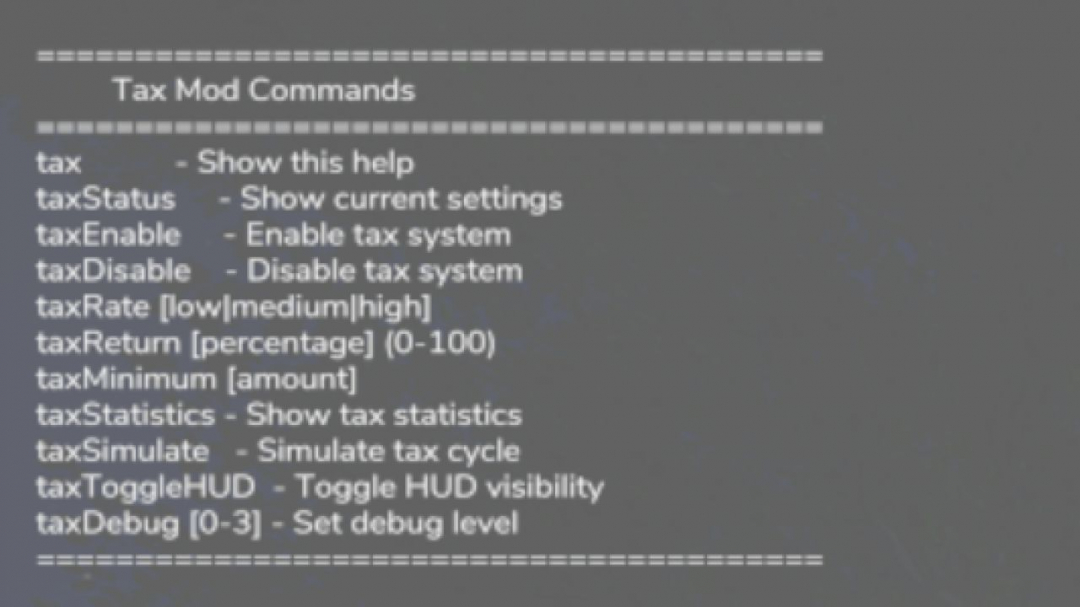 Tax Mod V1.1.5
