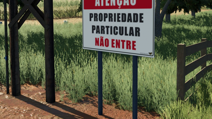 fs25-mods,  Private Property Sign V1.0