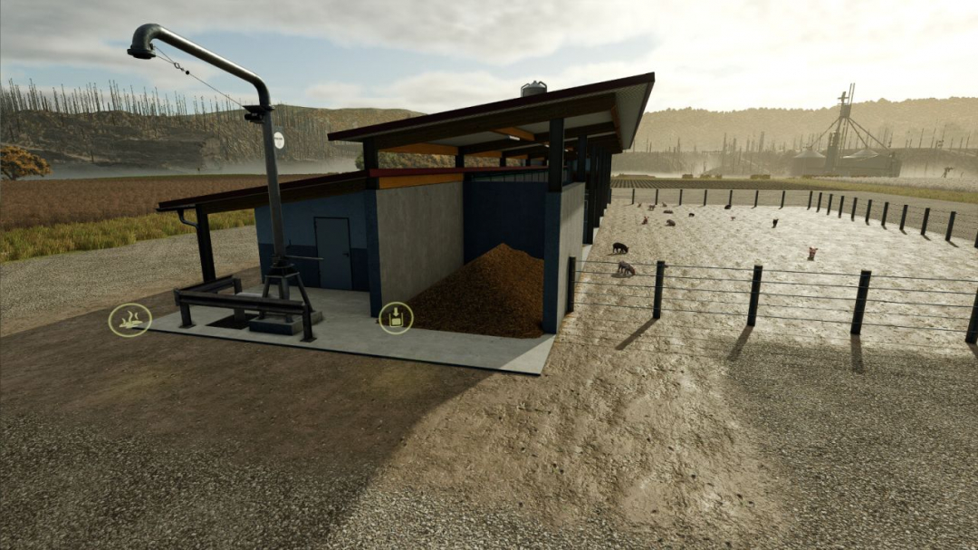 Pig Barn With Manure Heap V1.0