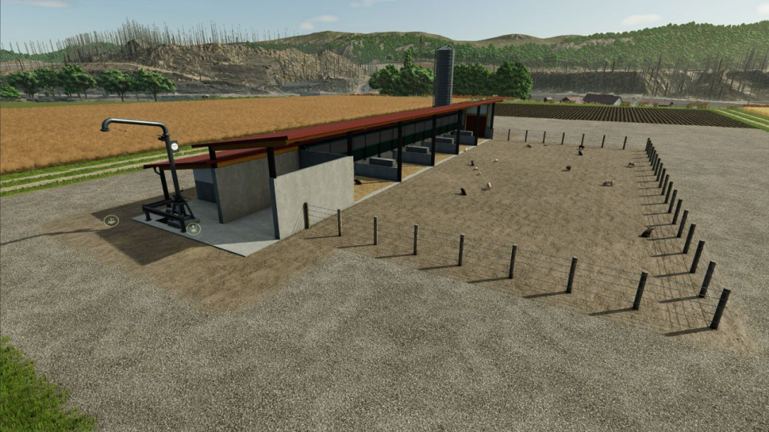 Pig Barn With Manure Heap V1.0