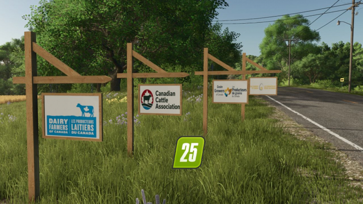 fs25-mods,  Canadian Sign Pack V1.0