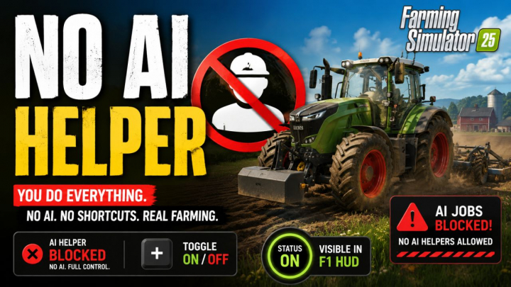 fs25-mods,  No AI helpers V1.0
