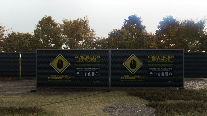 fs25-mods,  Privacy Temporary Construction Fence V1.0