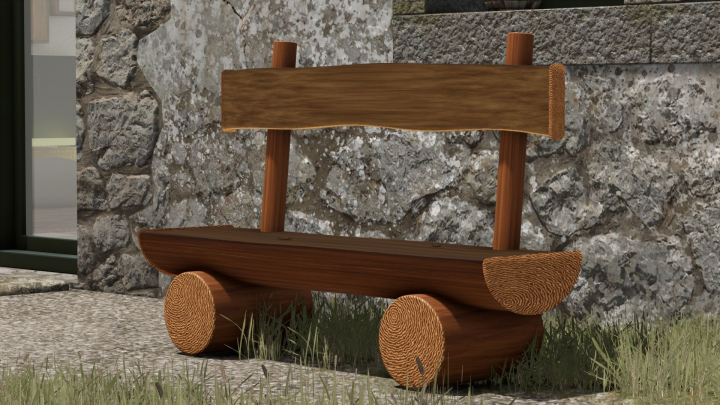 fs25-mods,  Rustic Bench V1.0