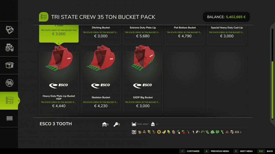 35Ton Bucket Pack V1.0