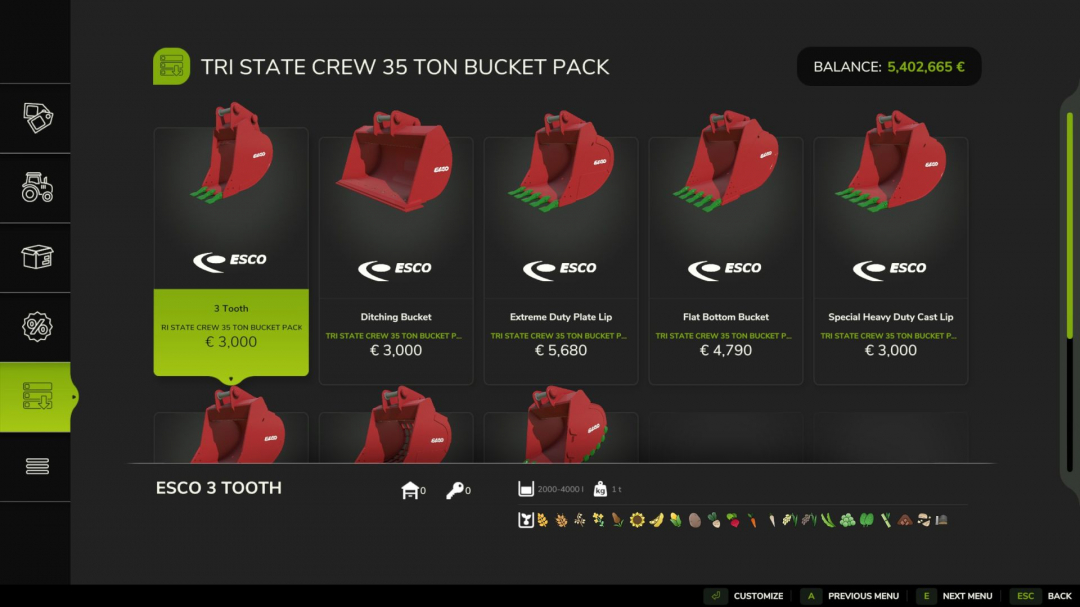 35Ton Bucket Pack V1.0