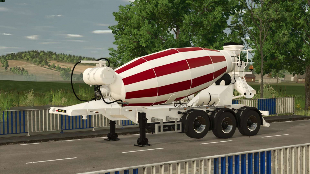 Concrete mixer semi-trailer v1.0