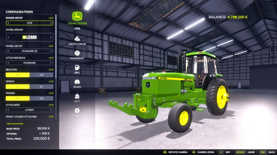 John Deere 4755-4955 Reworked V1.2