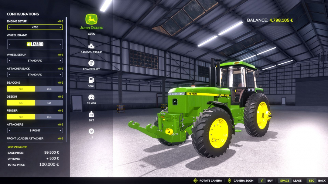 John Deere 4755-4955 Reworked V1.2