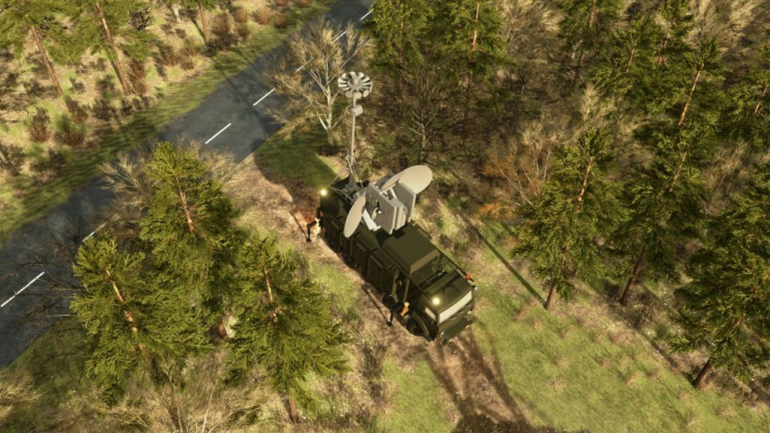 KAMAZ military vehicle equipped as a mobile radar and communications station V1.0