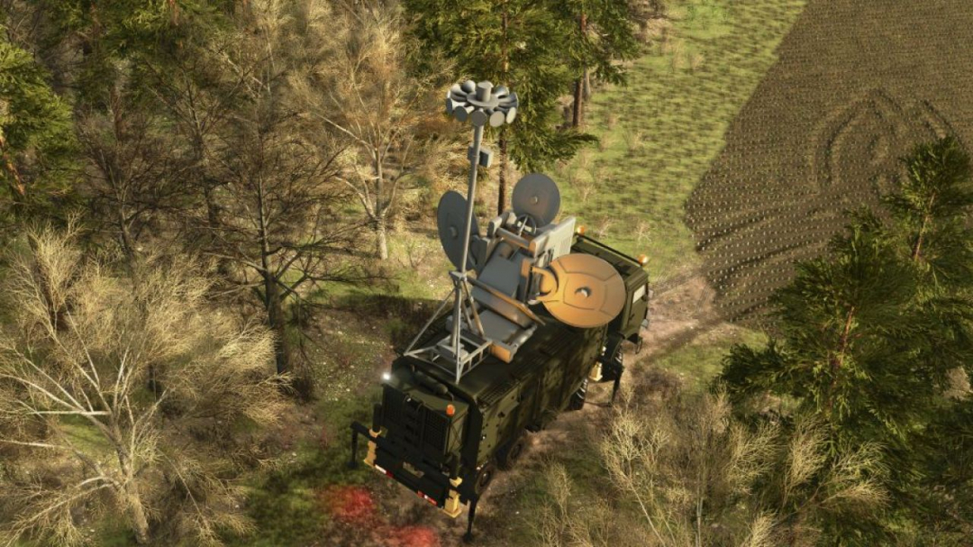 KAMAZ military vehicle equipped as a mobile radar and communications station V1.0