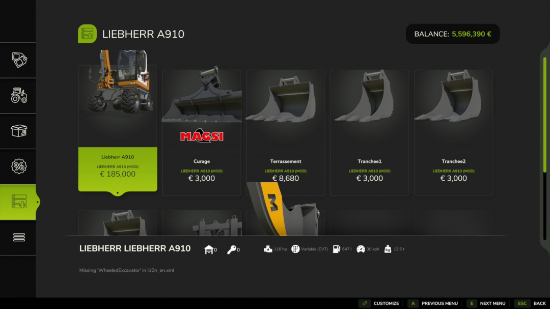 Liebherr A910 V2.0