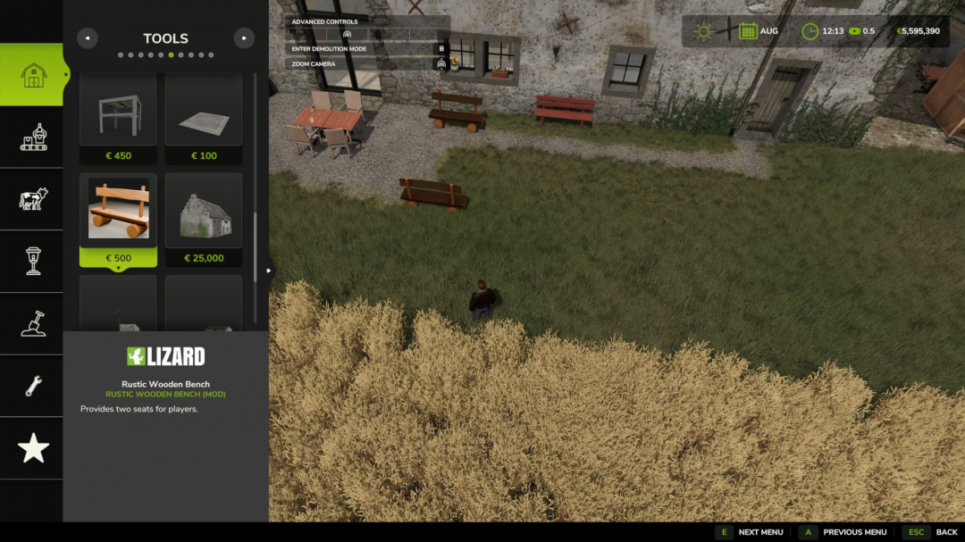 Rustic Bench V1.0