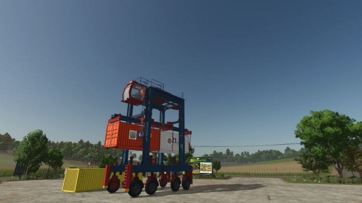 fs25-mods,  Container Straddle Carrier V1.0