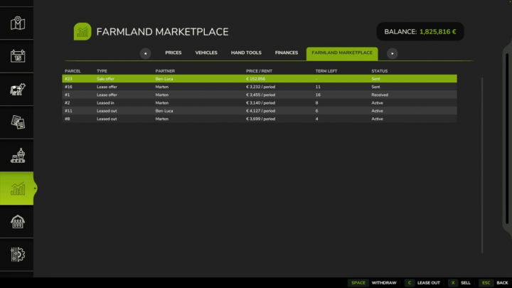 fs25-mods,  Farmland Marketplace V1.0.4