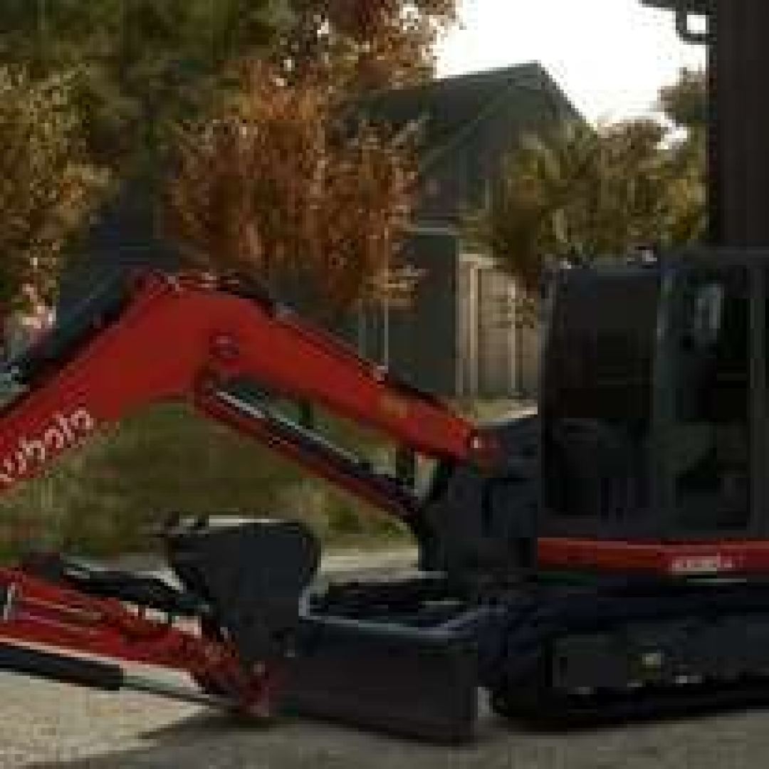Kubota KX080-4 Mini Excavator Pack v1.0