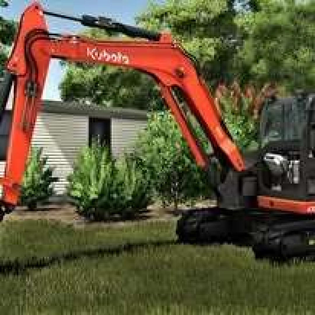 Kubota KX080-4 Mini Excavator Pack v1.0