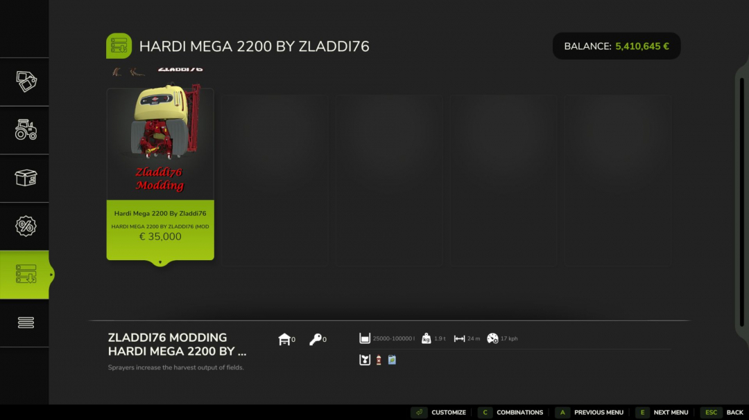 Hardi Mega 2200 Edit V1.0