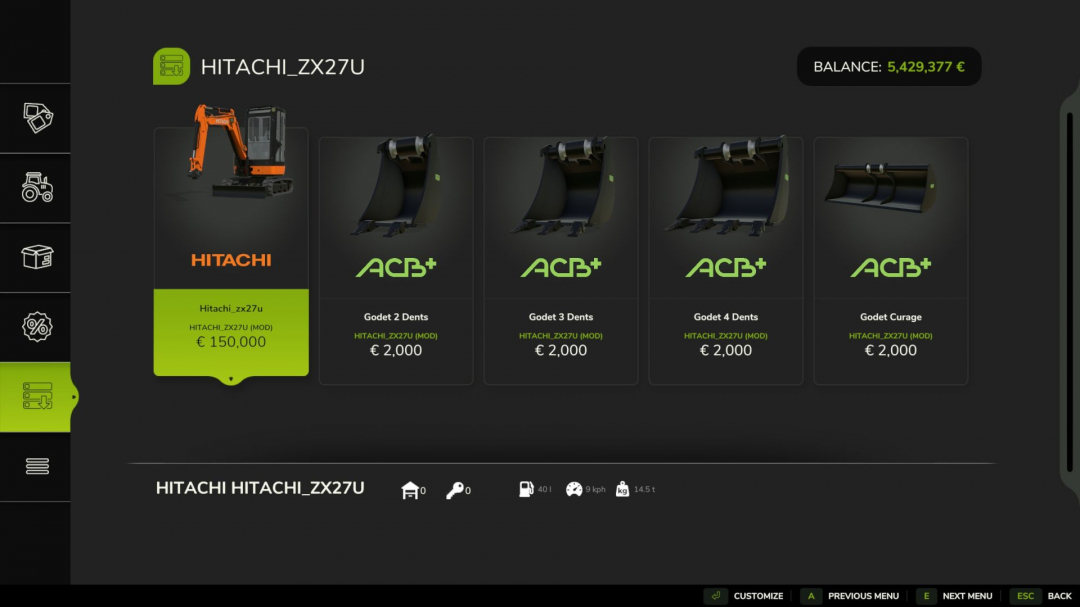 Hitachi ZX27U V1.0