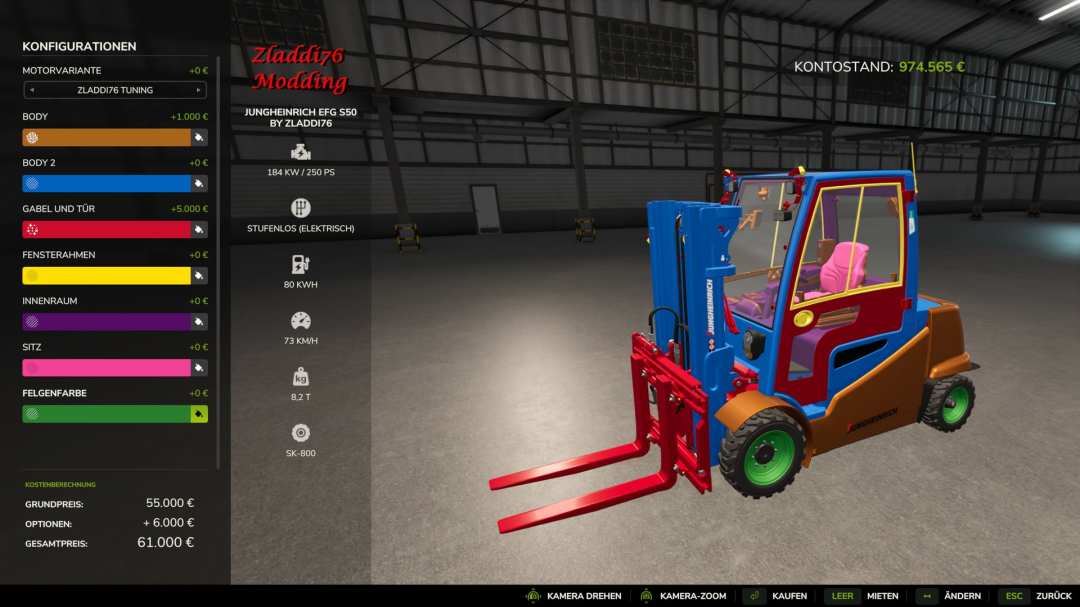 Jungheinrich EFG S50 Edit V1.0