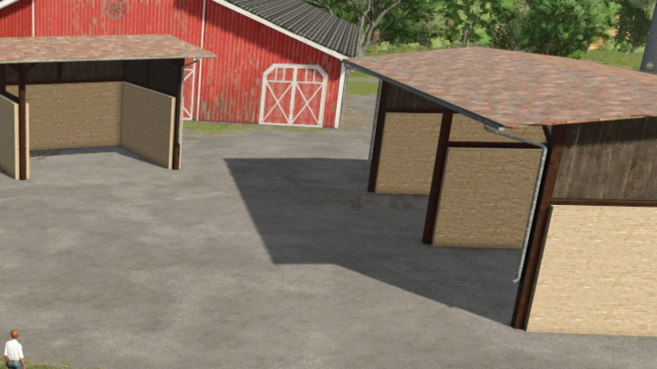 fs25-mods,  Brick and wood shed V1.0