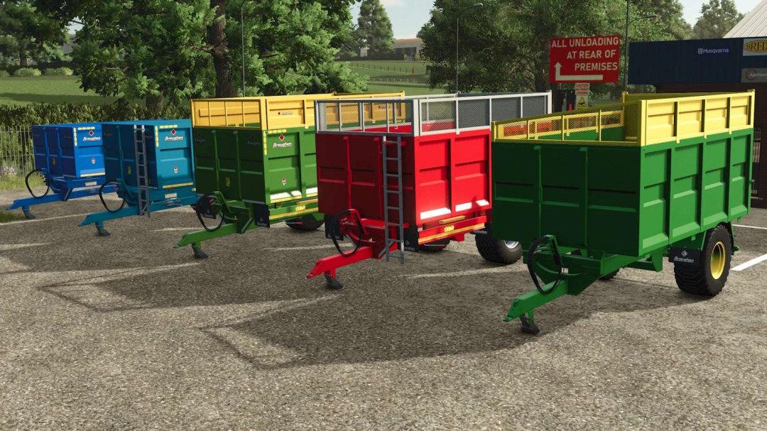 Broughan 1 Axle Grain / Silage Trailer (New Release) v1.0