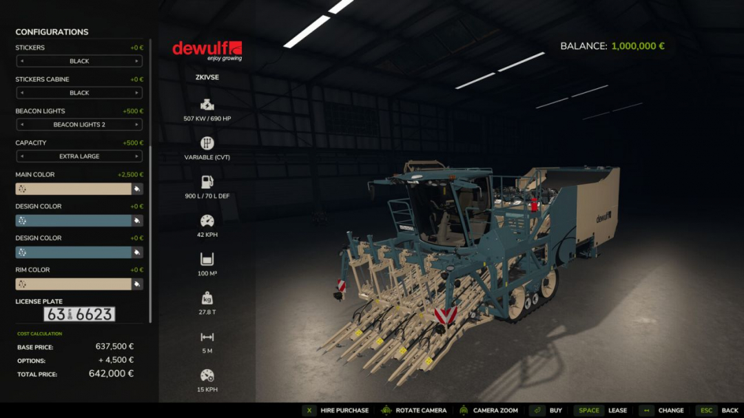 Dewulf Vegetable Harvester V1.0