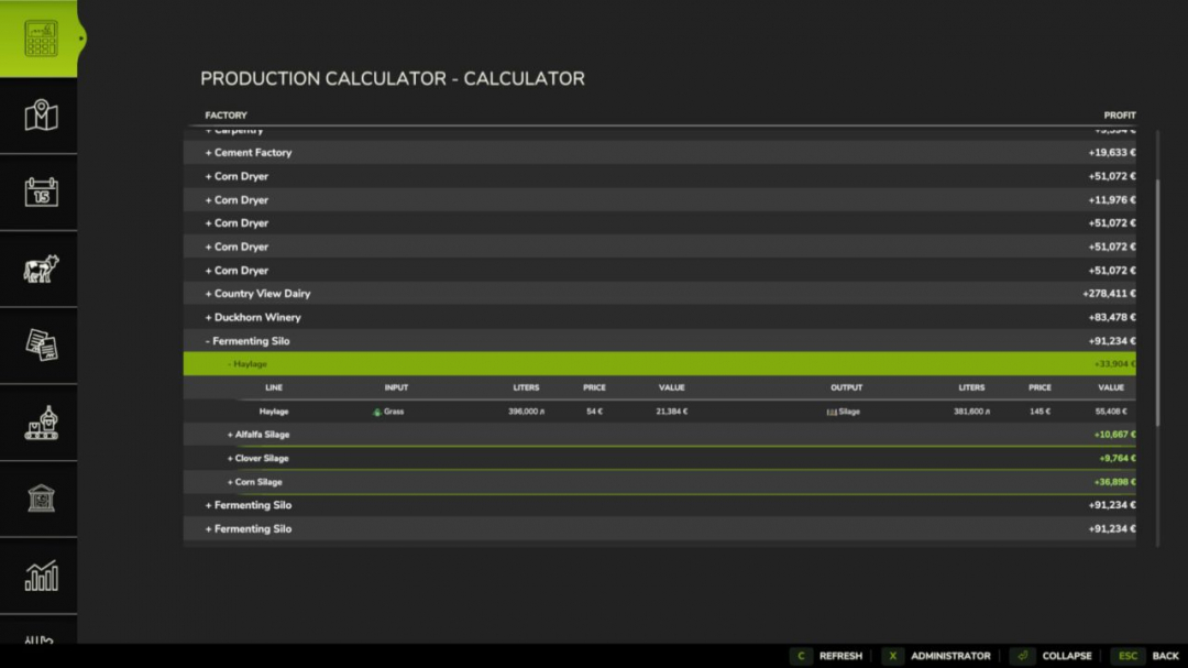 Factory Profit Calculator V1.0.0.1
