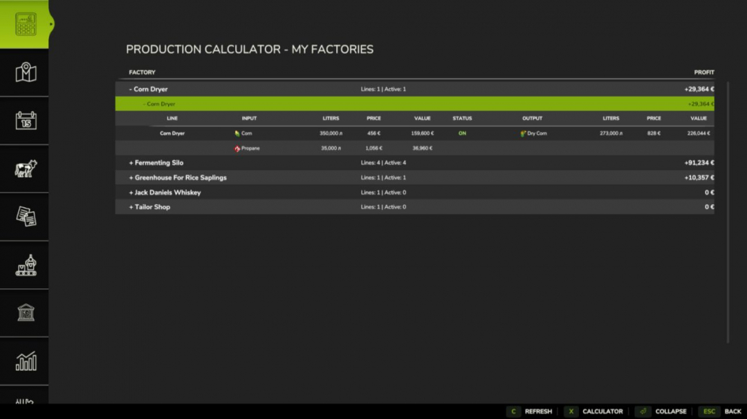 Factory Profit Calculator V1.0.0.1